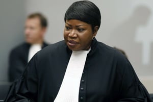 Fatou Bensouda à la Cour pénale internationale (CPI), le 28 août 2018. © Bas Czerwinski/AP/SIPA