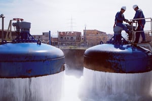 Installations de distribution d’eau de Suez, ici à Alger. (Photo d’illustration) © Crédit : Suez