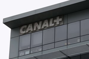 Le siège de Canal+ à Boulogne-Billancourt. © Christophe Ena/AP/SIPA