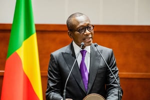 Le président béninois Patrice Talon, lors de l’ouverture duy dialogue politique, le 10 octobre 2019 à Cotonou. © DR / présidence béninoise
