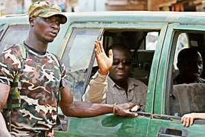 Il pourrait avoir à répondre devant la justice ivoirienne de son rôle éventuel dans le putsch manqué au Burkina Faso, en 2015. © PHILIPPE DESMAZES/AFP