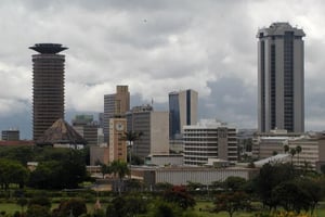 Le quartier d’affaires de Nairobi, au Kenya © Crédit : Sam Stearman