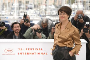 La réalisatrice franco-algérienne Mounia Meddour, le 17 mai 2019 au Festival de Cannes. © Arthur Mola/AP/SIPA