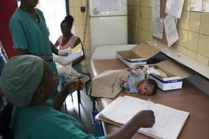 À l’Hôpital général de référence de Kinshasa (HGRK). © Per-Anders Pettersson/GETTY IMAGES