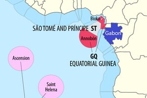 Zone économique exclusive et haute mer dans le golfe de Guinée. © Crédit : Maximilian Dörrbecker (Chumwa)