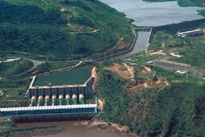 Le barrage Inga III, en RD Congo © Crédit : AEE Power
