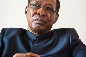 Idriss Déby Itno, président de la République du Tchad, le 13 novembre 2019. © Vincent Fournier/JA