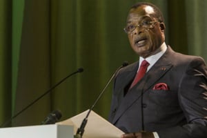 Denis Sassou Nguesso, en 2015 à Brazzaville (Archives). © Jacques Torregano/Divergence