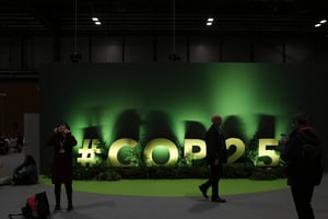 Lors de la conférence sur le climat, à la COP25 de Madrid. © Manu Fernandez/AP/SIPA