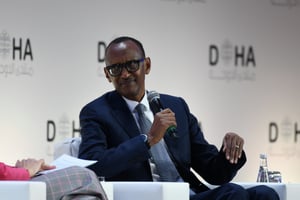 Le président rwandais Paul Kagame au Forum de Doha, le 14 décembre. © DR/Doha Forum