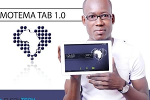 L’ingénieur congolais Dieudonné Kayembe à l’origine de la tablette Motema © DR