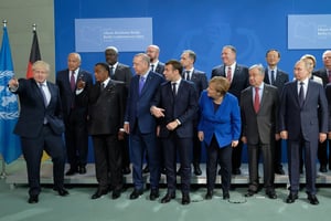 Le sommet de Berlin a réuni dimanche 19 janvier des délégations de onze Etats et de quatre organisations internationales. © Sean Gallup/Getty Images