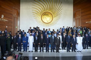 Les dirigeants africains réunis lors du 33e sommet de l’Union africaine, à Addis-Abeba, le 9 février 2020. Photo d’illustration. © AP/SIPA