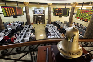 La bourse du Caire, en mars 2013 (Illustration). © Amr Nabil/AP/SIPA
