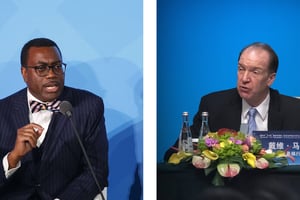 Akinwumi Adesina et David Malpass – Montage JA © Jason DeCrow/AP/SIPA –  Mark Schiefelbein/AP/SIPA