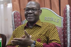 Gaston Ouassénan Koné est le coordinateur des vice-présidents du parti (ici en novembre 2018). © Capture d’écran Youtube / PDCITV / Youtube