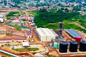 La centrale thermique de Maria-Gléta II (127 MW), à Abomey-Calavi. © RODRIGUE AKO/PR Bénin
