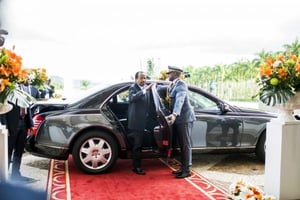 Le chef de l’État, le 22 novembre 2019,à Yaoundé. © Colin Delfosse pour JA