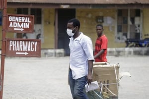 Le 27 février, un cas de contamination au nouveau coronavirus a été confirmé à Lagos, au Nigeria. © Sunday Alamba/AP/SIPA