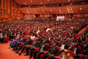 Le Parlement réuni en Congrès, le 5 mars 2020, à Yamoussoukro. © Présidence ivoirienne