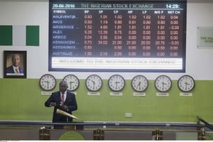 Nigeria Stock Exchange, Lagos (illustration). © Sunday Alamba/AP/SIPA