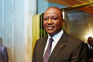 Hamed Bakayoko, ministre de l’Intérieur et de la Sécurité de Côte d’Ivoire. © Bruno Levy pour JA
