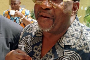 L’ancien président congolais Jacques-Joachim Yhomby-Opango, en 1997 (archives). © Reuters