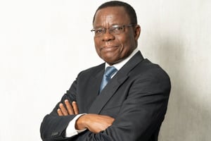 Maurice Kamto, du Mouvement pour la renaissance du Cameroun (MRC), en mai 2018. © Jacques Torregano pour JA