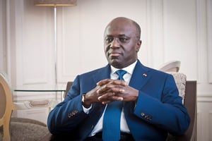 Marcel Amon-Tanoh, l’ancien ministre des Affaires étrangères de Côte d’Ivoire, à Paris, le 4 juillet 2019. © Vincent FOURNIER/JA