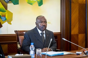 Le président gabonais Ali Bongo Ondimba, le 16 mars 2020. © Présidence de la République du Gabon