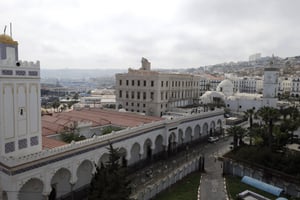 Les rues vides d’Alger, le 20 mars 2020, en pleine épidémie de coronavirus. © Anis Belghoul/AP/SIPA