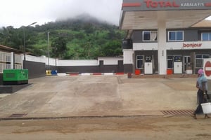 Station-service Total en Sierra Leone. © Total