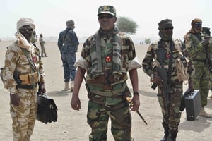 Idriss Déby Itno, le président tchadien, le 29 mars 2020 lors de l’opération « colère de Bomo ». © DR / Présidence tchadienne