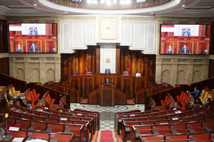 Séance des questions orales consacrée à la crise du coronavirus, à la Chambre des représentants, à Rabat, en avril 2020 (illustration). © Baayou/MAP