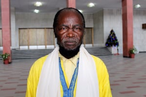 L’ex-député congolais  Ne Muanda Nsemi, au palais du peuple à Kinshasa, en 2015. © Radio Okapi/Ph. John Bompengo