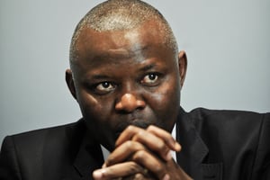 Vital Kamerhe, ancien directeur de cabinet de Félix Tshisekedi, à Paris, dans les locaux de « Jeune Afrique », le 20 août 2013. © Photo de Vincent Fournier/JA