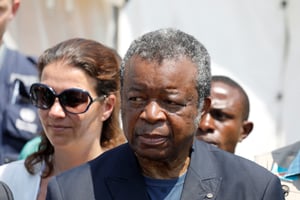 Le Pr Jean Jacques Muyembe, à la tête de la riposte contre le coronavirus en RDC (ici en août 2019 à Goma, lorsqu’il dirigeait les opérations pour contrer Ebola). © REUTERS/Baz Ratner