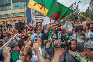 Karim Tabbou à Béjaïa le 24 mai 2019. © Samir Maouche/AFP