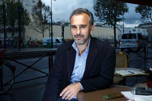 Abdennour Pierre Bidar, philosophe, à Paris. © Bruno Levy pour JA