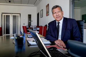 Habib Karaouli, PDG de Cap Bank, en Tunisie. © Nicolas Fauqué
