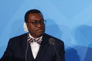 Akinwumi Adesina à lassemblée générale des Nations-Unies, Washington, le 23 septembre 2019. © Jason DeCrow/AP/SIPA