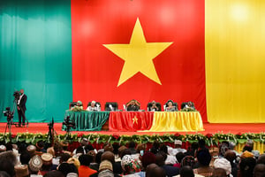 La séance de clôture du Grand dialogue national, le 4 octobre 2019, à Yaoundé. GRAND DIALOGUE NATIONAL, Yaoundé, Cameroun, le 4 octobre 2019
© Maboup