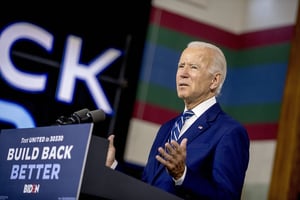 Election 2020 Joe Biden Democratic presidential candidate former Vice President Joe Biden speaks at a campaign event at the Colonial Early Education Program at the Colwyck Training Center, Tuesday, July 21, 2020 in New Castle, Del. (AP Photo/Andrew Harnik)/DEAH120/20203685192354//2007212106
© Andrew Harnik/AP/SIPA
