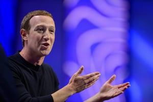 Mark Zuckerberg, le fondateur de Facebook, lors d’une conférence de presse le 31 janvier 2020 à Salt Lake City, aux Etats Unis. © Trent Nelson/AP/SIPA