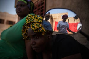 Des habitantes du nord du Mali, qui ont fuit l’insécurité et se sont réfugiées à Kati, près de Bamako, en novembre 2015. © Creative Commons / Flickr / MINUSMA/Harandane Dicko