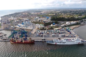 Le terminal à conteneurs d’Owendo, au Gabon, où s’étaient opposés Arise et Bolloré, en 2017, avant de trouver un accord. © GSEZ Ports & Logistics