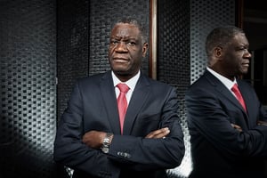 Le docteur Denis Mukwege à Paris, en 2016 © Bruno Levy pour JA