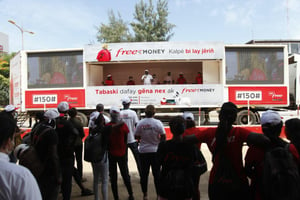 Lancement officiel de la caravane Free Money, en juillet 2019. © Free Sénégal