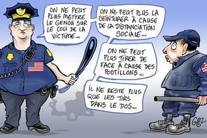 L’Africain-Américain Jacob Blake est en soins intensifs après avoir été touché par plusieurs balles tirées à bout portant par un policier blanc à Kenosha, dans le Wisconsin, le 23 août. © Damien Glez