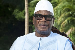 Ibrahim Boubacar Keïta, en juin 2018 à Bamako. © Photo : Vincent Fournier/JA